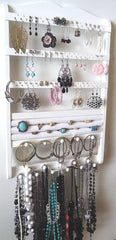 Jewelry Organizer Ring Holder White