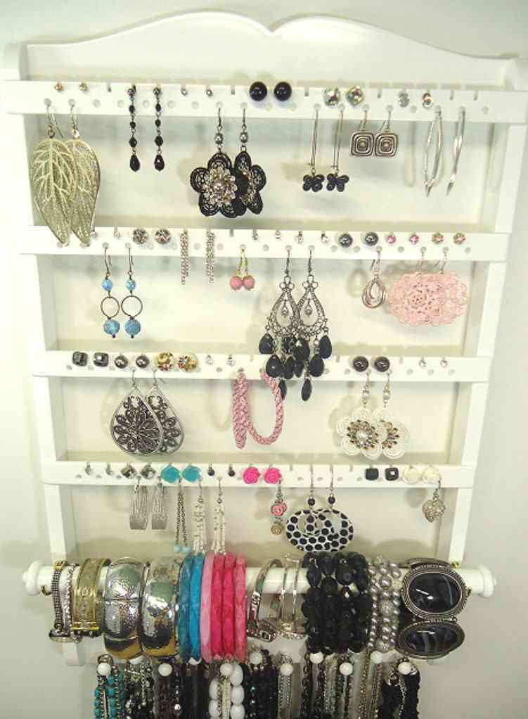 Single Bangle Jewelry Organizer White – Jewelry Holders For You